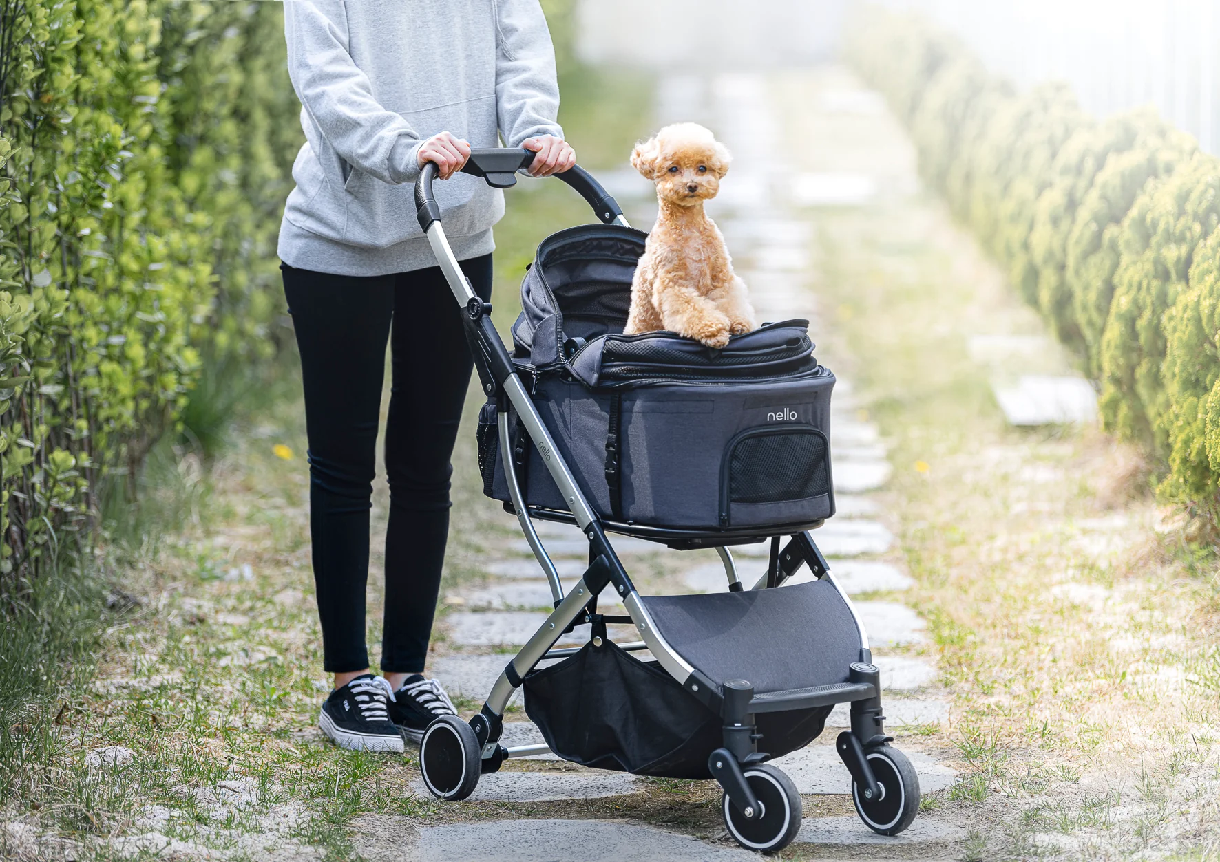 NELLO One Touch Folding Pet Stroller (NSR-CA04AT) - Image 4
