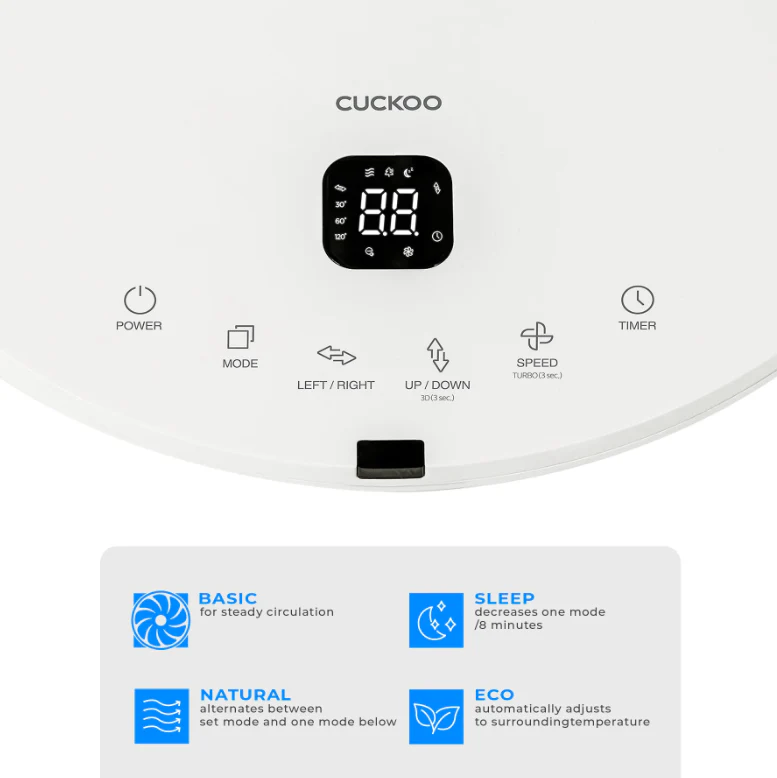 CUCKOO 360° Rotation Air Circulator (CF-AC1410) - Image 13