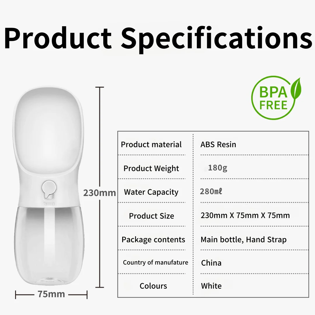 NELLO Water Bottle for Pets (NWB-A2801) - Image 7